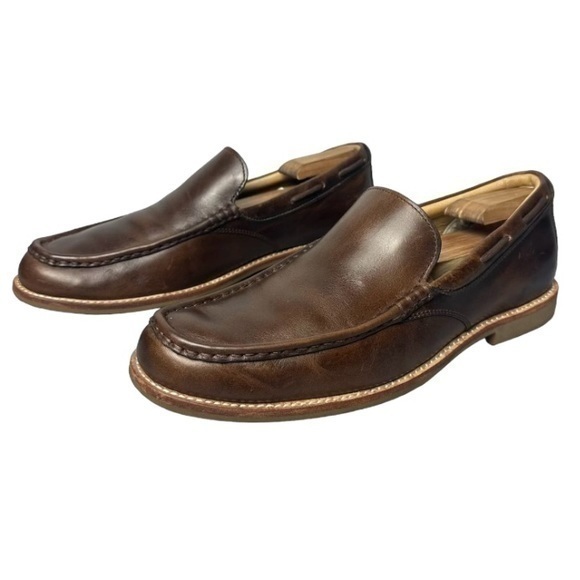 UGG Shoes Ugg Via Ponte Leather Slip On Brown Loafers Mens Size 5 — free download